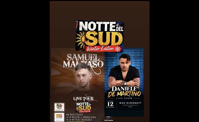NOTTE DEL SUD DANIELE DE MARTINO E SAMUEL MALVASO LIVE