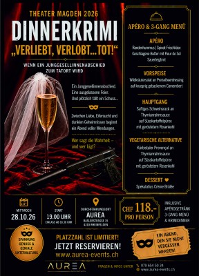 Krimi-Dinner - In Love, Engaged... Dead!