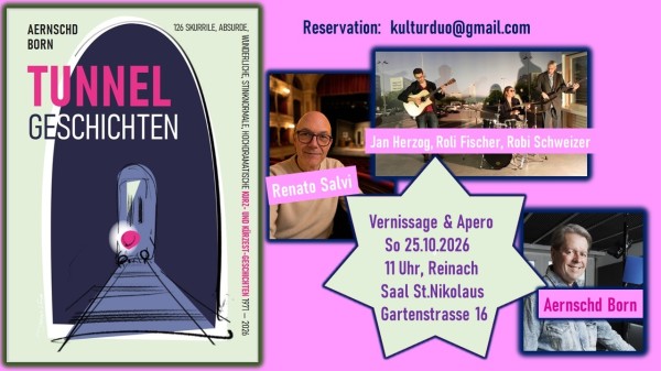 Book Vernissage "TUNNELGESCHICHTEN" by Aernschd Born