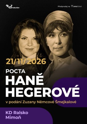 Tribute to Hana Hegerová in Mimoň