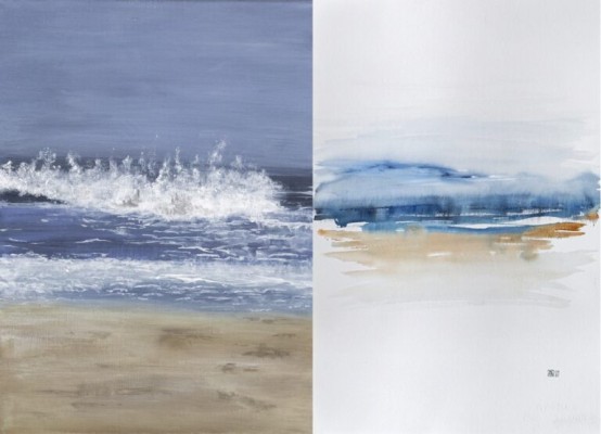 „Wasser“, an exhibition by Brigitte Straubhaar and Corinne Martin