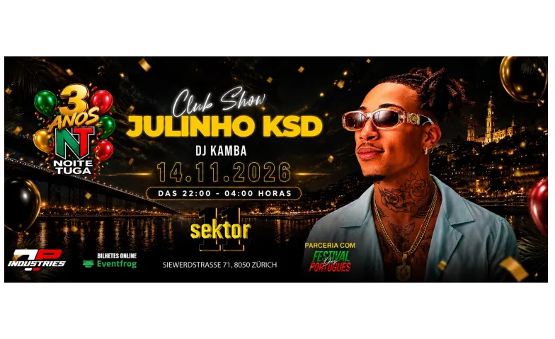 NOITE TUGA 3ANOS COM JULINHO