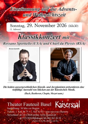 Rossano Sportiello & Charl du Plessis - Prelude to the Advent Season
