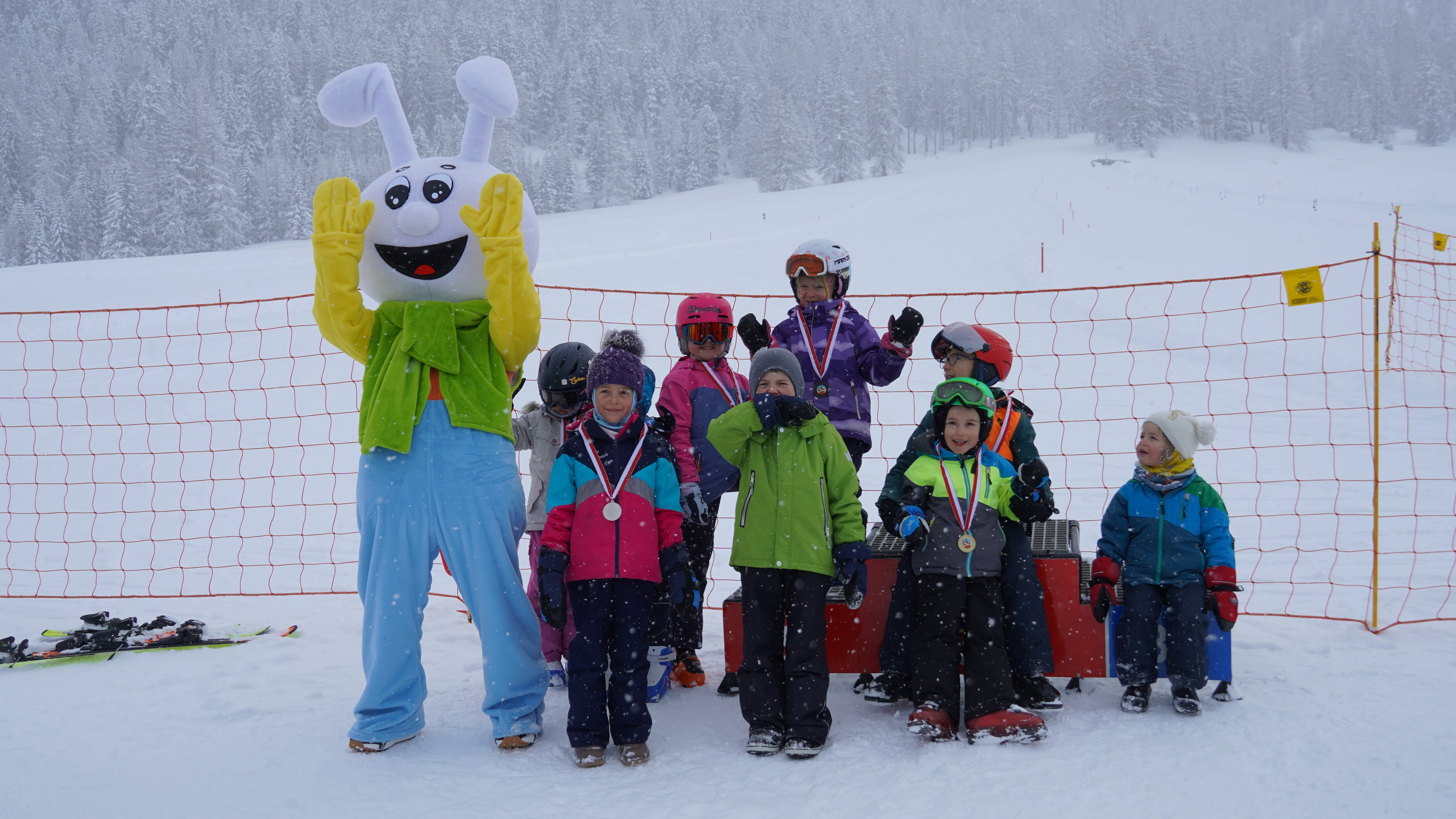 Ski day at the Bügls ski lift