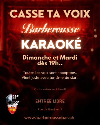 DIMANCHE - Karaoké + OPEN MIC !