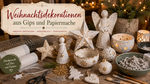 Christmas Decorations Made of Plaster and Papier-mâché