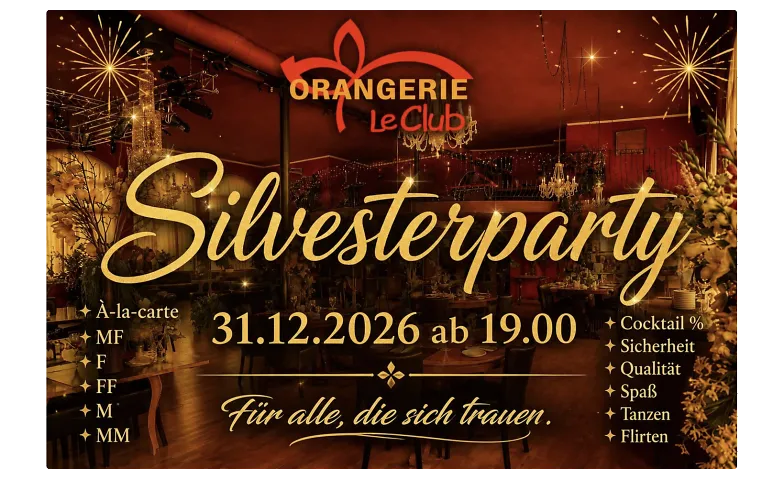 Silvesterparty à la carte 2026