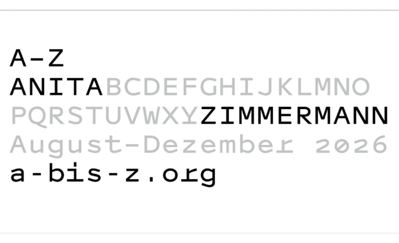 Projekt A - Z Anita - Zimmermann - Finissage