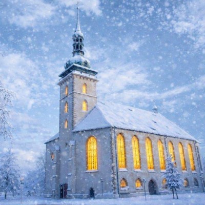 Mitternachtsmesse in der Kirche der Himmelfahrt Mariä in Most