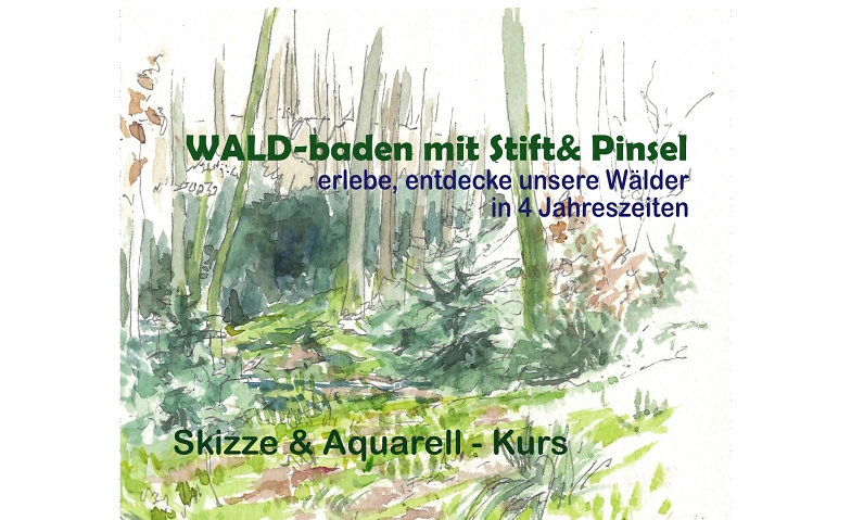Baño en el bosque con Stift&Pinsel - Curso de bocetos y acuarela