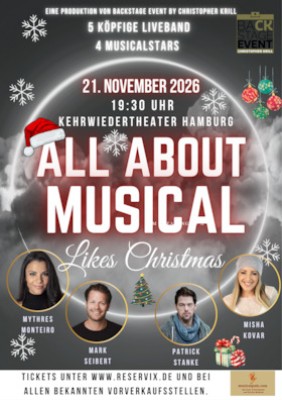 All About Musical - Likes Christmas - con Mark Seibert, Patrick Stanke, Mythres Monteiro y Misha Kovar