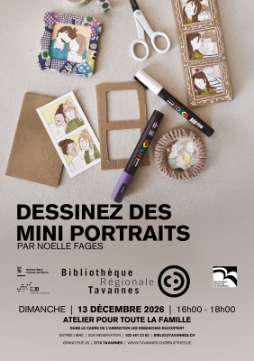 Dessinez des mini portraits animé par Noëlle Fages