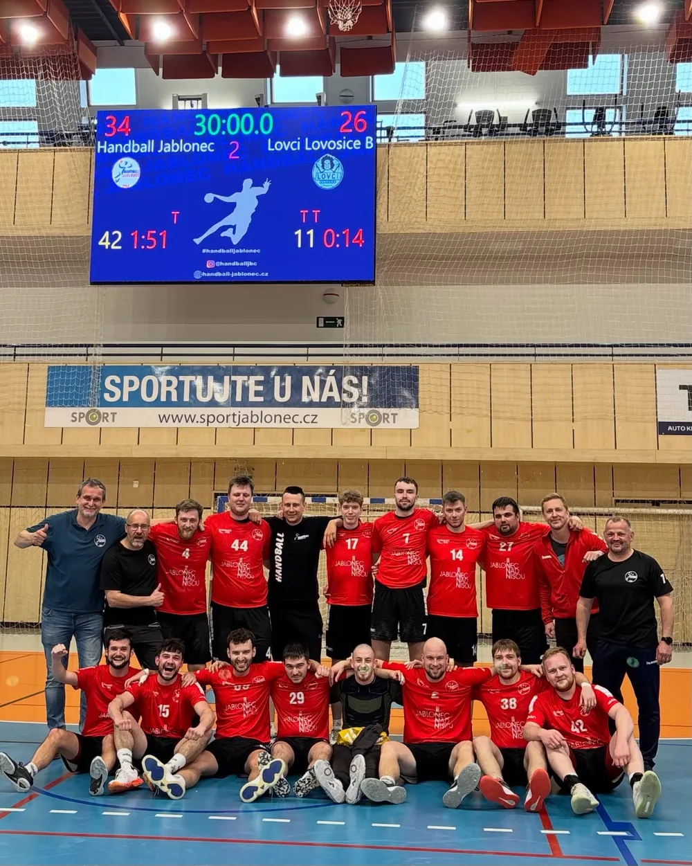 Handball match: TJ El. Praga men v Česká Lípa