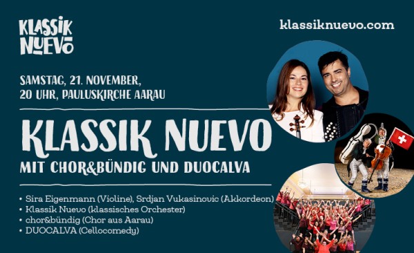 Klassik Nuevo mit chor&bündig und DuoCalva