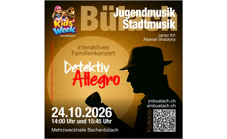 Detektiv Allegro mit der Stadtmusik & Jugendmusik Bülach