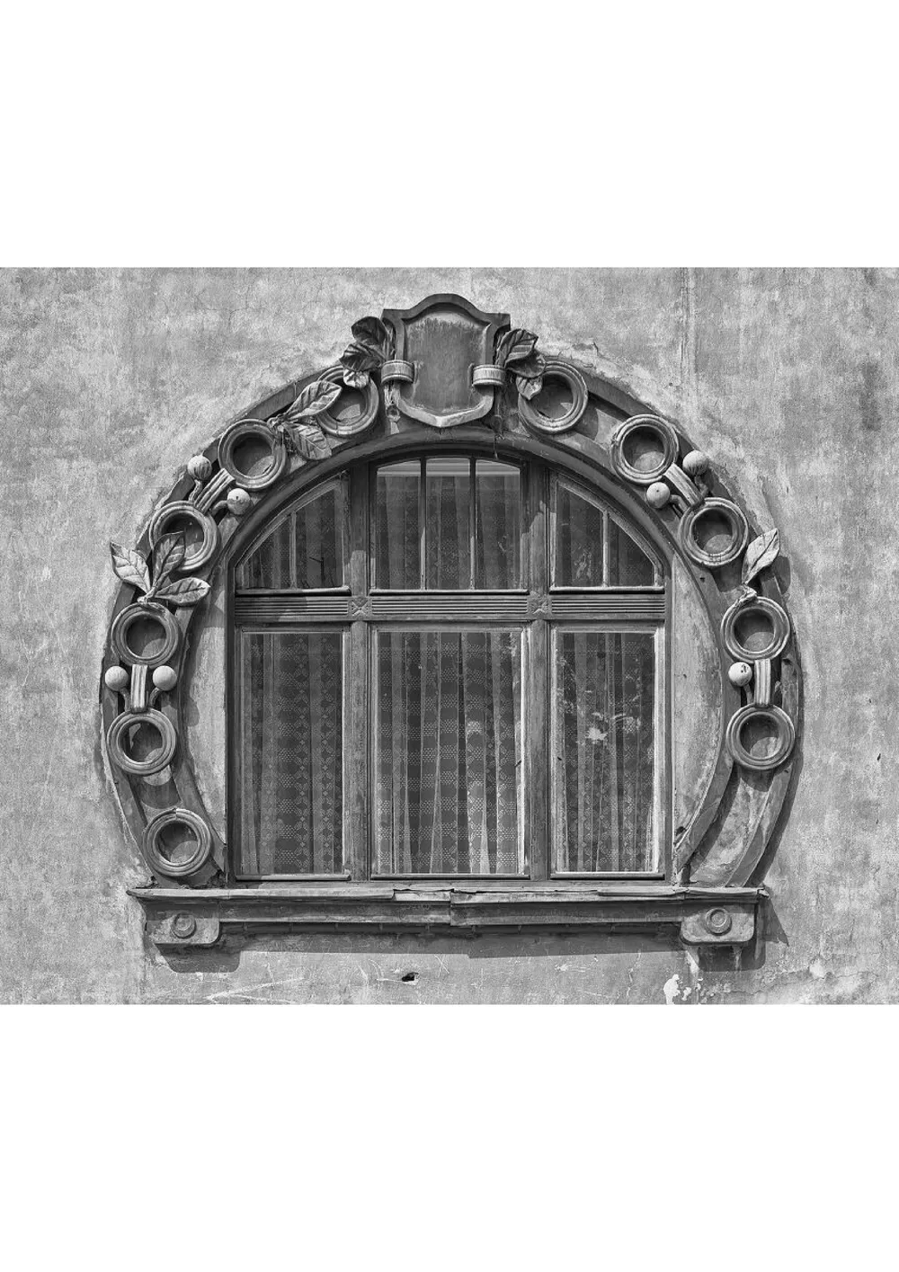 Windows and doors of the vanished houses in Jablonec