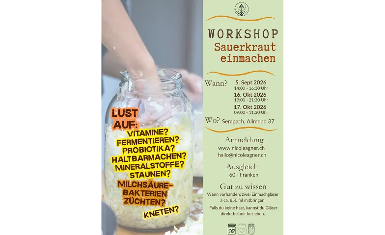 Workshop Sauerkraut einmachen