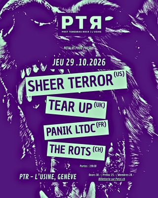 Sheer Terror (US), Tear Up (UK) & mehr