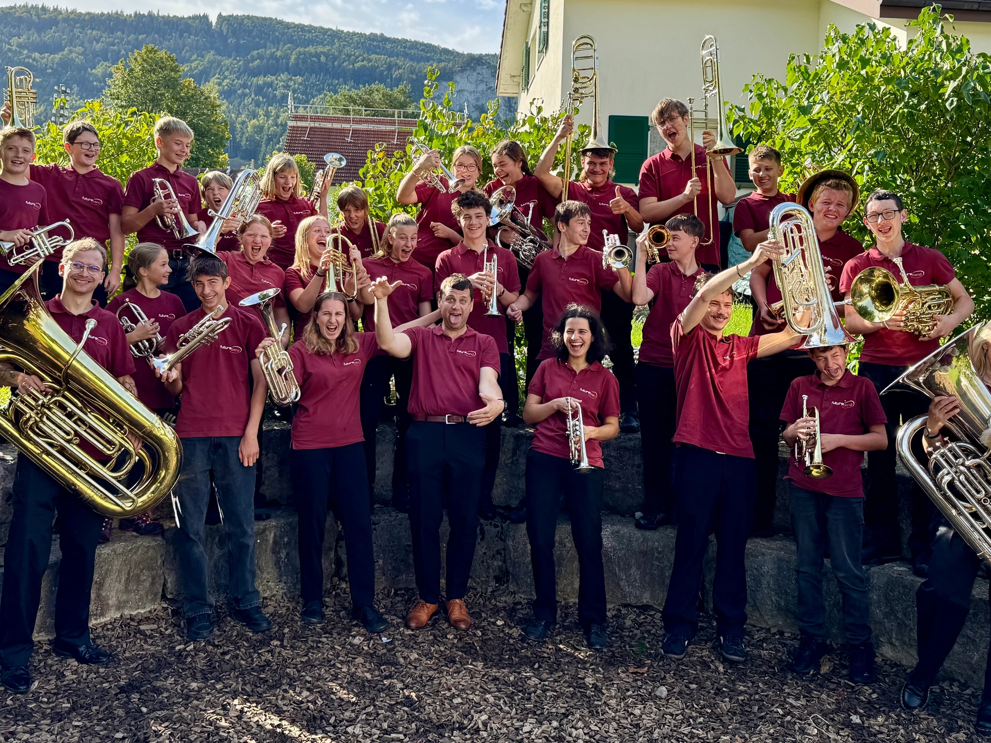 Concierto de bienvenida de Brass Band en Brigels