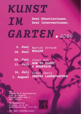 Art dans le jardin. Trois artistes - trois interventions.