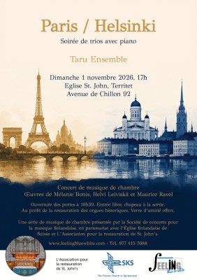 Paris/Helsinki. Trio-Abend mit Klavier