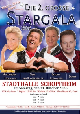 THE 2ND BIG STAR GALA - Wolfi's Zäpfle Ranch presents: