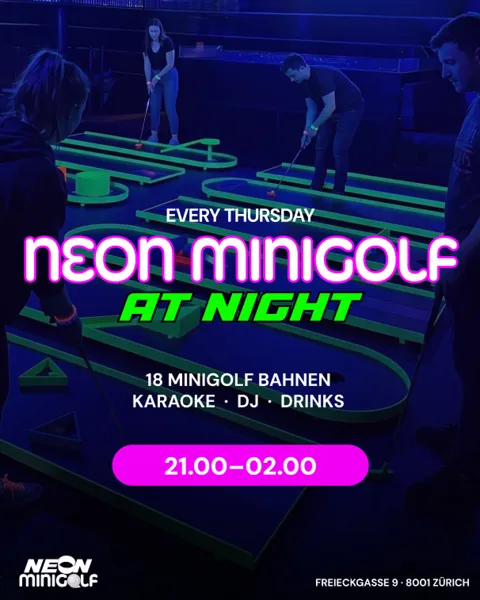 MINIGOLF @ NIGHT