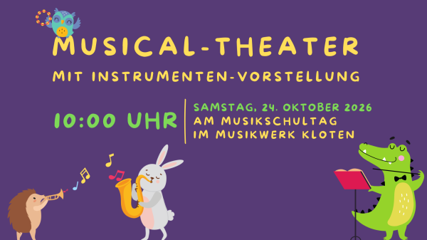 Musical-Theater mit Instrumenten-Vorstellung – Kids' Week
