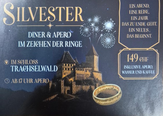 Silvester Dinner and Aperitif in the Sign of the Rings