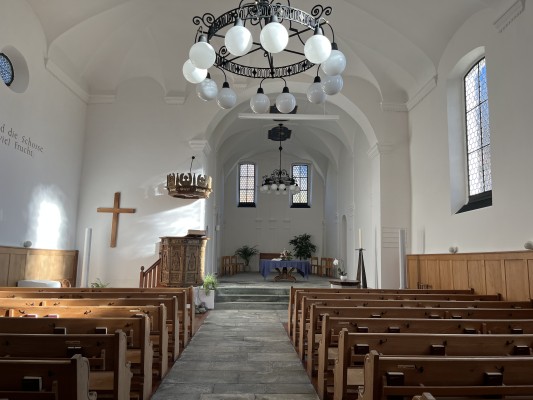 Church Service with Baptism