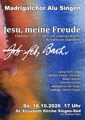 Jesu, meine Freude - 4 Motets by J. S. Bach and Johannes Brahms