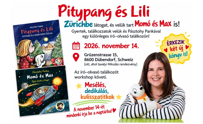 Pitypang és Lili Zürichben – találkozás Pásztohy Pankával