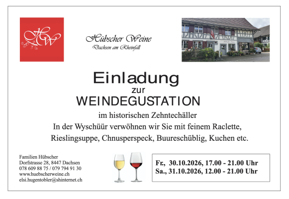 Hübscher Weine: AUTUMN TASTING AT CHRATZHÖFLI