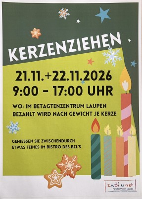 Candle Pulling by FamilienVerein Laupen at the Betagtenzentrum Laupen