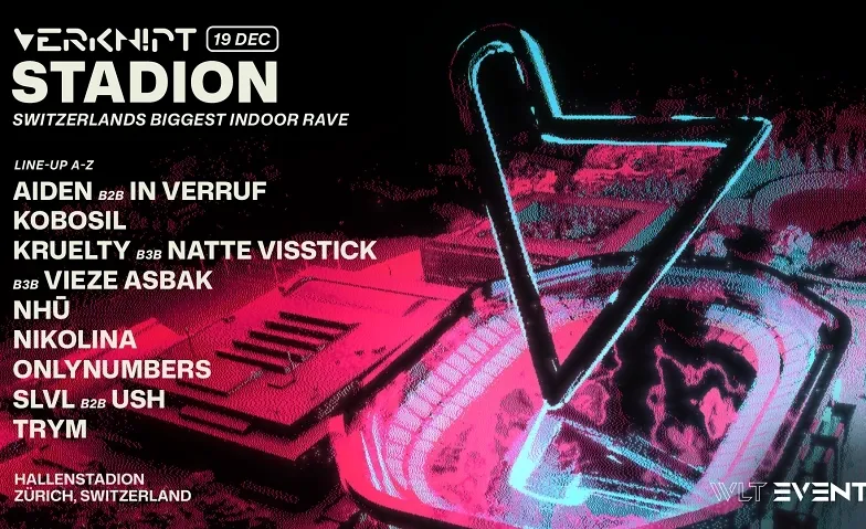 Verknipt Stadion - Le plus grand rave intérieur de Suisse