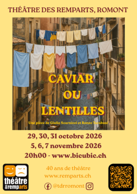 Bicubic – Caviar ou lentilles -Théâtre des Remparts