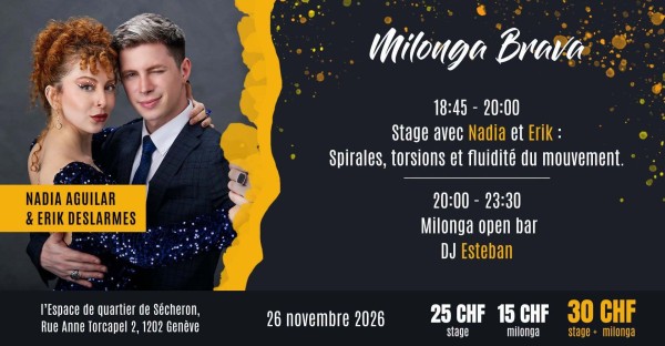 Milonga Brava mit Nadia Aguilar & Erik Deslarmes