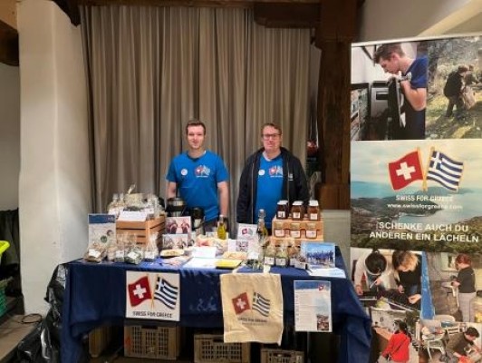 Swiss for Greece at the Weinfelden Advent Market with Tea Tasting