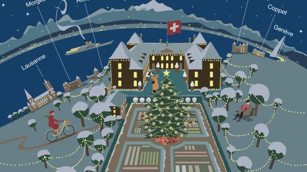 Noël au château - Couronne de l'Avent