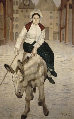 Ali, Catherine und Ferdinand. L’Escalade gesehen von Hodler