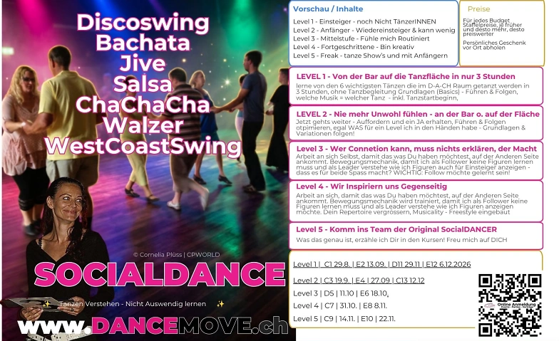 INTENSIV <SocialDANCE> L5 - 6 Paartänze in 3h