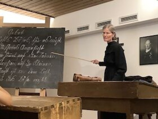 Costume Tour: Miss Elise – Teacher in the Village School around 1850