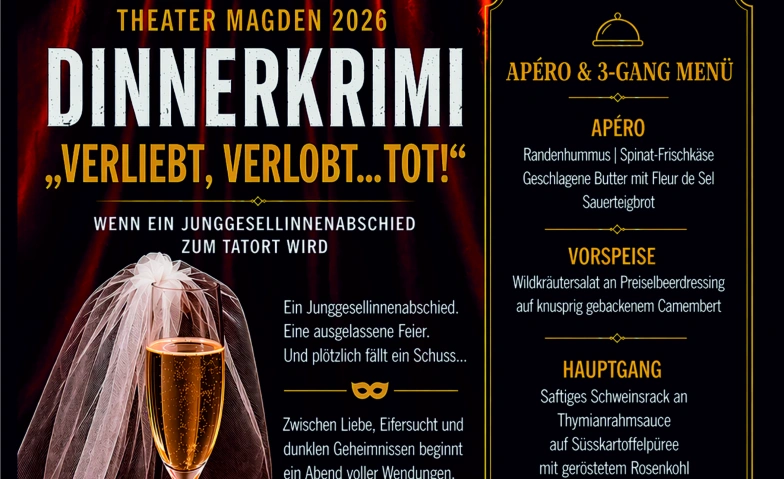 Krimi Dinner im AUREA - mit Apéro und 3-Gang Menü
