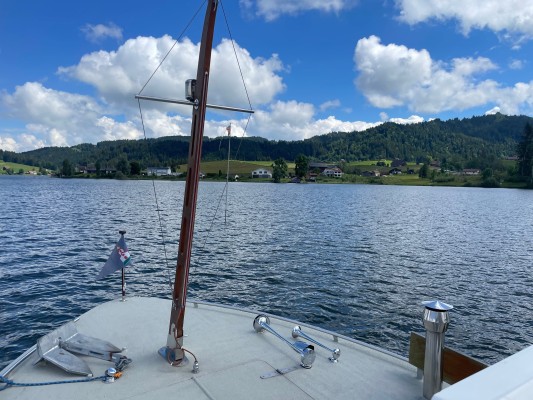 Rundfahrt auf dem Sihlsee