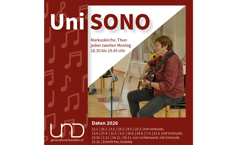 UniSONO vor der Lichterwand