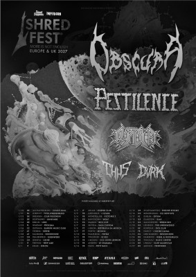 OBSCURA // Shred Fest 2027 // mit PESTILENCE, CRYPTIC SHIFT, THUS und DVRK