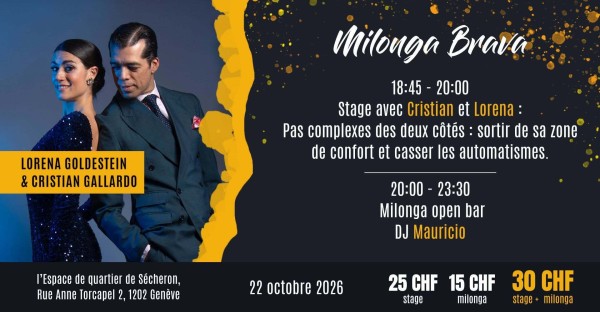 Milonga Brava with Lorena Goldestein & Cristian Gallardo