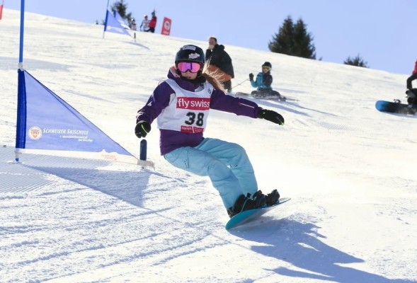 Finale Kinder Snowboardrennen
