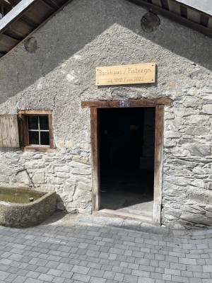 Wood-fired oven bread baking
