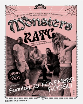 Gira de Lanzamiento del Disco «Off The Road We Go» – The Monsters, RATC